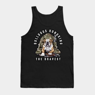 Bulldogs Honoring The Bravest Tank Top